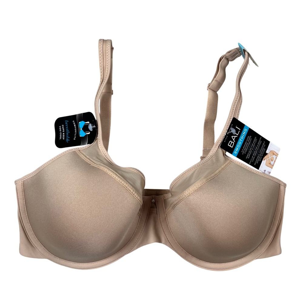NewBali Smoothing Underwire Bra Womens 38C Nude Underwire 3439 3-D Spacer Cups